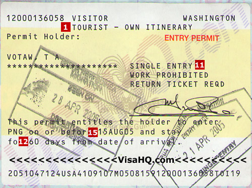 Віза до Папуа-Нової Гвінеї