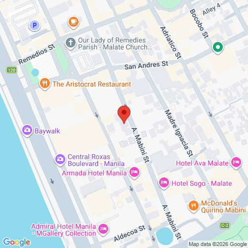 Карта  (Malate Manila)